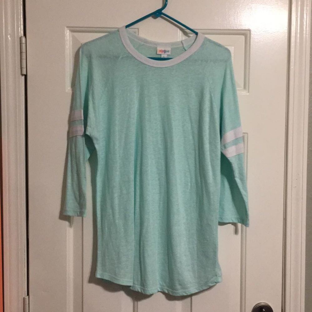 Long sleeve teal lularoe shirt